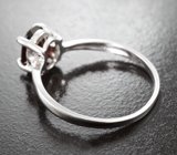 Изящное серебряное кольцо с альмандином гранатом Серебро 925