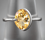 Симпатичный серебряный комплект с цитринами