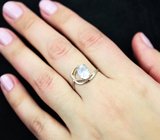Золотое кольцо с ограненным лунным камнем 1,23 карата
