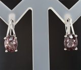 Серьги с гранатами со сменой цвета 4,38 карата Золото