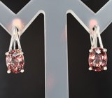 Серьги с гранатами со сменой цвета 4,38 карата Золото