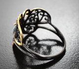 Серебряное кольцо с голубым топазом