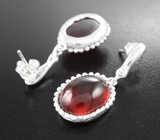 Серебряные серьги с карнелианом