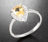 Изящный серебряный комплект с цитринами