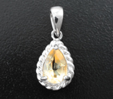 Изящный серебряный комплект с цитринами