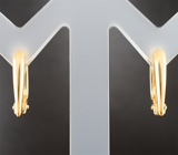 Золотые серьги с крупным резным морским жемчугом Edison 25,73 карата Золото