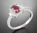 Чудесное серебряное кольцо с рубином