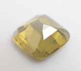 Крупный зеленовато-желтый циркон 5,2 карата 