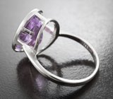 Стильное серебряное кольцо с аметистом