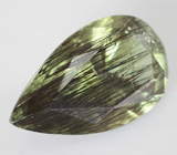 Перидот с включениями рутила 4,39 карата 