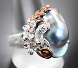Серебряное кольцо с жемчугом Mabe Серебро 925