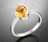 Яркий серебряный комплект с цитринами