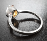 Яркий серебряный комплект с цитринами