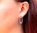 Великолепные серебряные серьги с аметистами Серебро 925