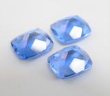 Крупный набор из 3 чистейших флюоритов со сменой цвета 20,08 карата 