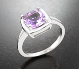 Стильный серебряный комплект с аметистами