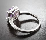Стильный серебряный комплект с аметистами