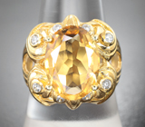 Серебряное кольцо с цитрином Серебро 925