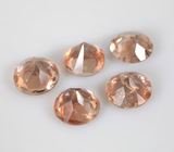 Набор из 5 андалузитов 1,28 карата 