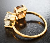 Кольцо cо скаполитами 3,29 карата