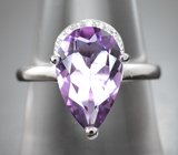 Стильное серебряное кольцо с аметистом