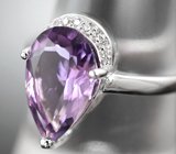 Стильное серебряное кольцо с аметистом
