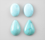 Набор из 4 кабошонов армянской бирюзы 12,72 карата 