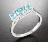 Изящное cеребряное кольцо с апатитами