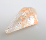 Редкий бесцветный топаз с включениями рутила авторской огранки 13,57 карата 