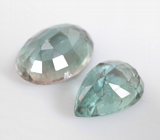 Редкий цвет! Пара голубовато-зеленых турмалинов 8,08 карата 