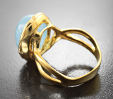 Серебряное кольцо с аквамарином Серебро 925