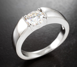 Серебряное кольцо с муассанитом топовой огранки  1,13 карата Серебро 925