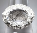 Кольцо с рутиловым кварцем 7,28 карата Серебро 925