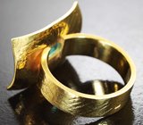 Кольцо с «неоновым» апатитом 1,5 карата