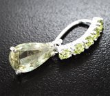 Кулон с диаспором 2,4 карата и перидотами