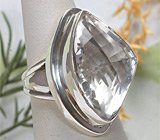 Оригинальное кольцо c кварцем Серебро 925