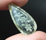 Резной зеленый аметист 14,08 карата