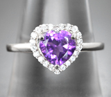 Романтичный серебряный комплект с аметистами