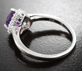 Романтичный серебряный комплект с аметистами