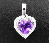 Романтичный серебряный комплект с аметистами