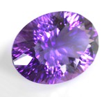 Чистейший аметист лазерной огранки 25,96 карата 