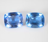 Серьги с флюоритами высокой чистоты со сменой цвета 13,05 карата Золото