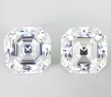 Серьги с муассанитами 6,75 карата