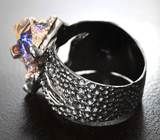 Серебряное кольцо с кристаллами висмута Серебро 925