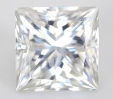 Кольцо с бесцветным муассанитом топовой огранки 5,88 карата