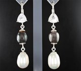 Серьги с фенакитами 3,84 карата и жемчугом барокко 40,89 карата