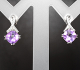 Прелестный серебряный комплект с аметистами