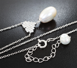 Серебряный комплект с жемчугом Серебро 925