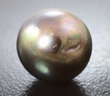 Крупная цветная морская жемчужина 17,81 карата! Титановый люстр 