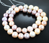 Набор из 38 разноцветных морских жемчужин на нити 